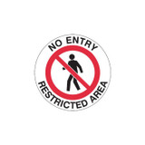 No Entry Restricted Area - Floor Signs 842082