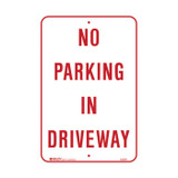 No Parking In Driveway - Parking Signs