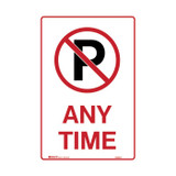 No Parking Picto Any Time - Parking Signs