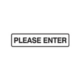 Please Enter - Door Signs - Part No. 841554