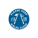 Please Keep Aisles Clear - Floor Signs - Part No. 842100
