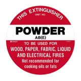 Powder AbE - Fire Equip Signs