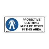 Protective Clothing Must Be Worn - Mandatory Signs