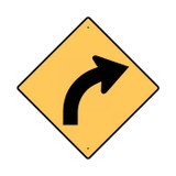 Right Road Curves - Road Signs - Part No. 846115