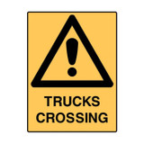 Trucks Crossing - Caution Signs