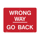 Wrong Way Go Back - Road Signs - Part No. 833954