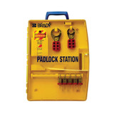Ready Access Padlock Station with 5 Brady Steel Padlocks - Lockout Stations Electrical