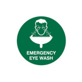 Emergency Eye Wash With Picto - Floor Signs - Part No. 852367