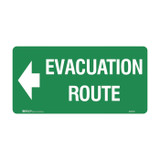 Evacuation Route Left Arrow - Exit Signs