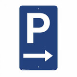 P With Right Arrow - Parking Signs