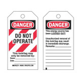 Do Not Operate Pack of 25 tags