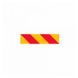 Copy of Striped Warning Panel Red And Yellow Right - Vehicle Signs