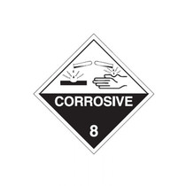Corrosive 8 - Dangerous Goods Signs