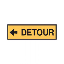 Detour Left Arrow - Road Signs