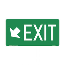 Exit Left Arrow Down - Exit Signs