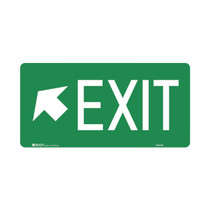 Exit Left Up Arrow - Exit Signs