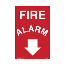 Fire Alarm With Down Arrow - Fire Equip Signs