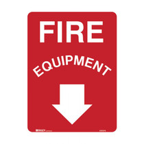 Fire Equipment Down Arrow - Fire Equip Signs