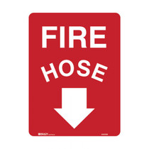 Fire Hose With Down Arrow - Fire Equip Signs