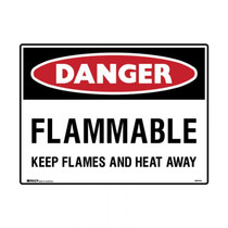 Flammable Keep Flames And Heat Away - Danger Signs