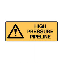 High Pressure Pipeline - Caution Signs