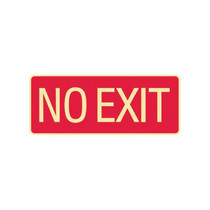 No Exit Red White - Exit Signs