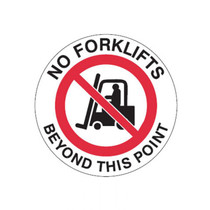 No Forklifts Beyond This Point - Floor Signs 844062