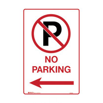 No Parking With Picto Left Arrow - Parking Signs