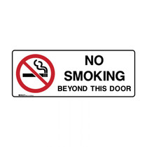 No Smoking Beyond This Door - No Smoking Signs