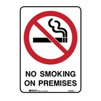 No Smoking On Premises - Prohibition Signs