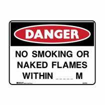 No Smoking Or Naked Flames Within - Danger Signs