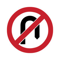 No U Turn Picto Only - Road Signs 841883