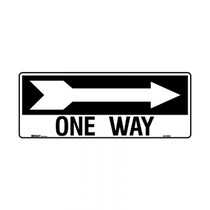 One Way Right Arrow - Directional Signs