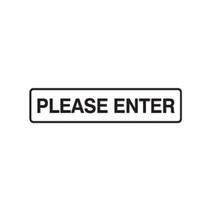 Please Enter - Door Signs - Part No. 841554