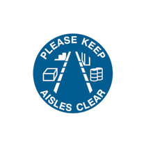 Please Keep Aisles Clear - Floor Signs - Part No. 842100