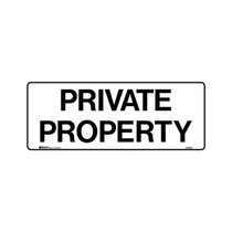 Private Property - Admittance Signs