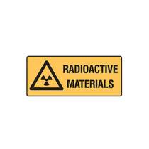 Radioactive Materials - Caution Signs - Part No. 833116