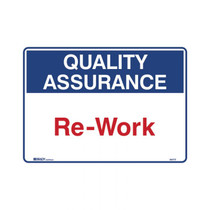 Re-Work - Quality Assurance Signs