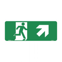 Running Man Exit Up Right Arrow - Exit Signs