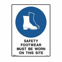 Safety Footwear Must Be Worn On This Site - Mandatory Signs