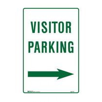 Visitor Parking Right Arrow - Parking Signs