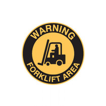 Warning Forklift Area - Floor Signs - Part No. 843621