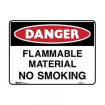 Flammable Material No Smoking - Danger Signs