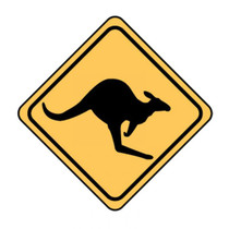 Kangaroo Picto - Road Signs