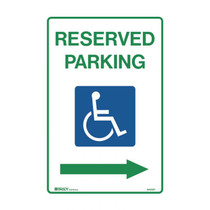 Reserved Parking Right Arrow - Accessible Signs
