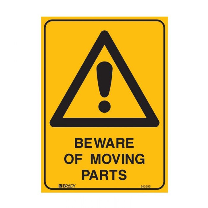 Beware Of Moving Parts - Caution Signs