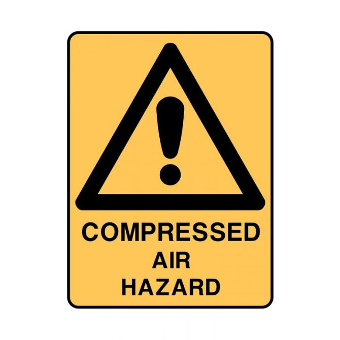 Compressed Air Hazard - Caution Signs