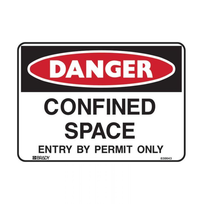 Confined Space Entry By Permit Only - Confined Space Signs