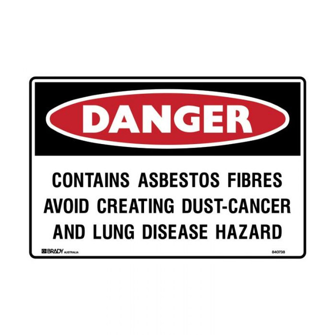 Contains Asbestos Fibre - Danger Signs