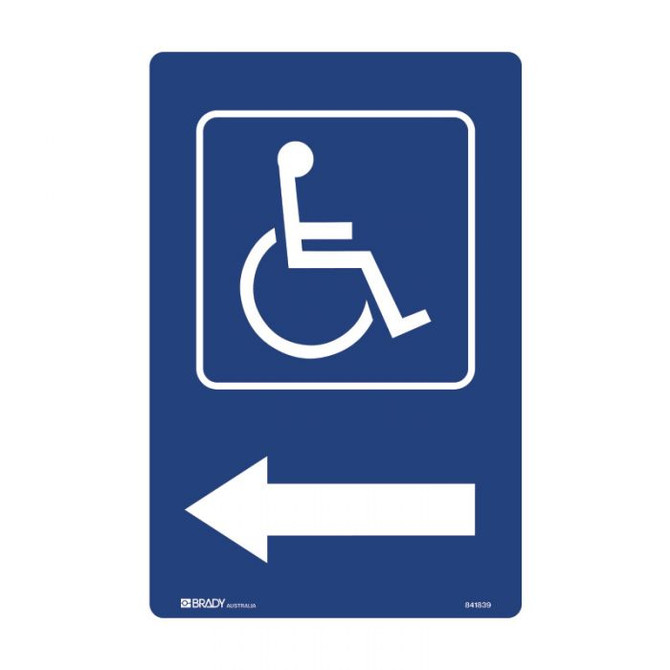 Disabled Left Arrow - Accessible Signs